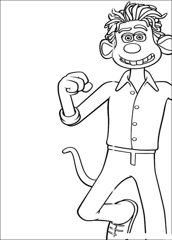 18 coloring pages of Flushed away